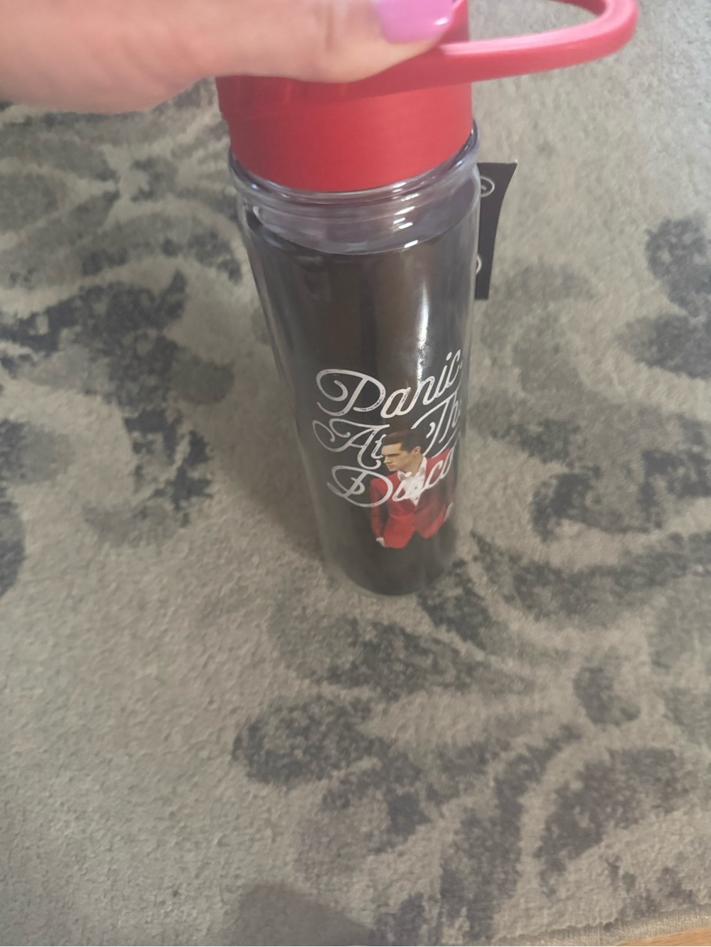 Panic! At The Disco Reusable Water Bottle Brendon Urie Band Merchandise - Picture 2 of 3